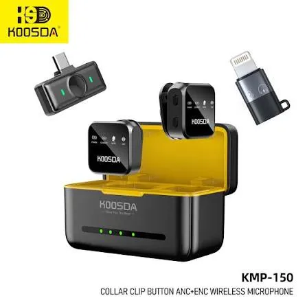 KOOSDA KMP-155 ANC+ENC ערכת מיקרופונים אלחוטיים