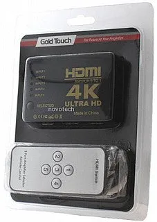 מתג Gold Touch 5 כניסות HDMI 4K