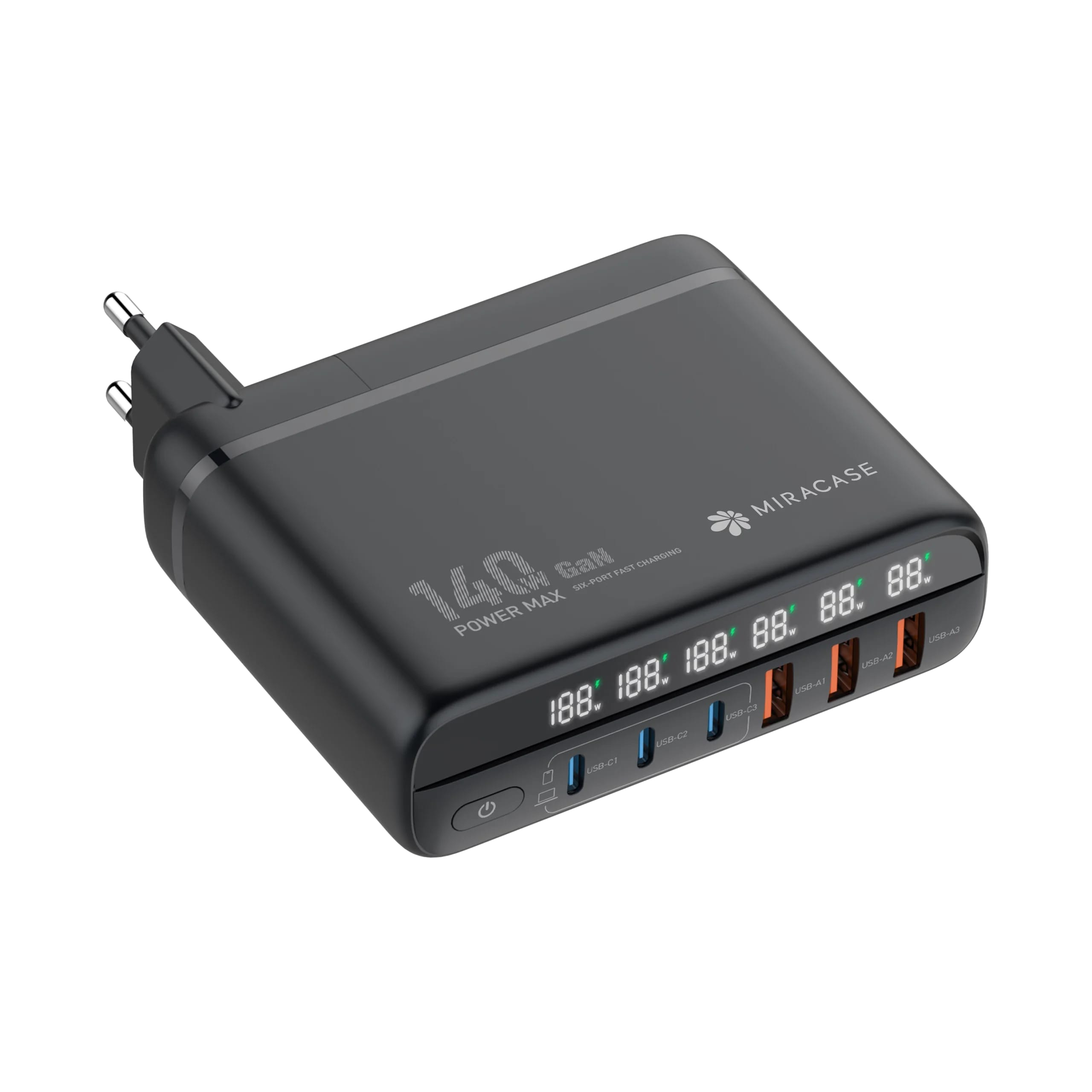מטען קיר MIR GAN 140W 6 Port