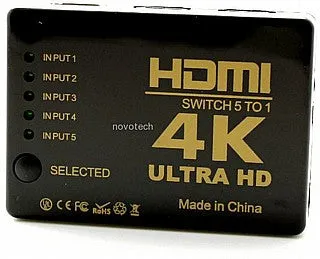 מתג Gold Touch 5 כניסות HDMI 4K
