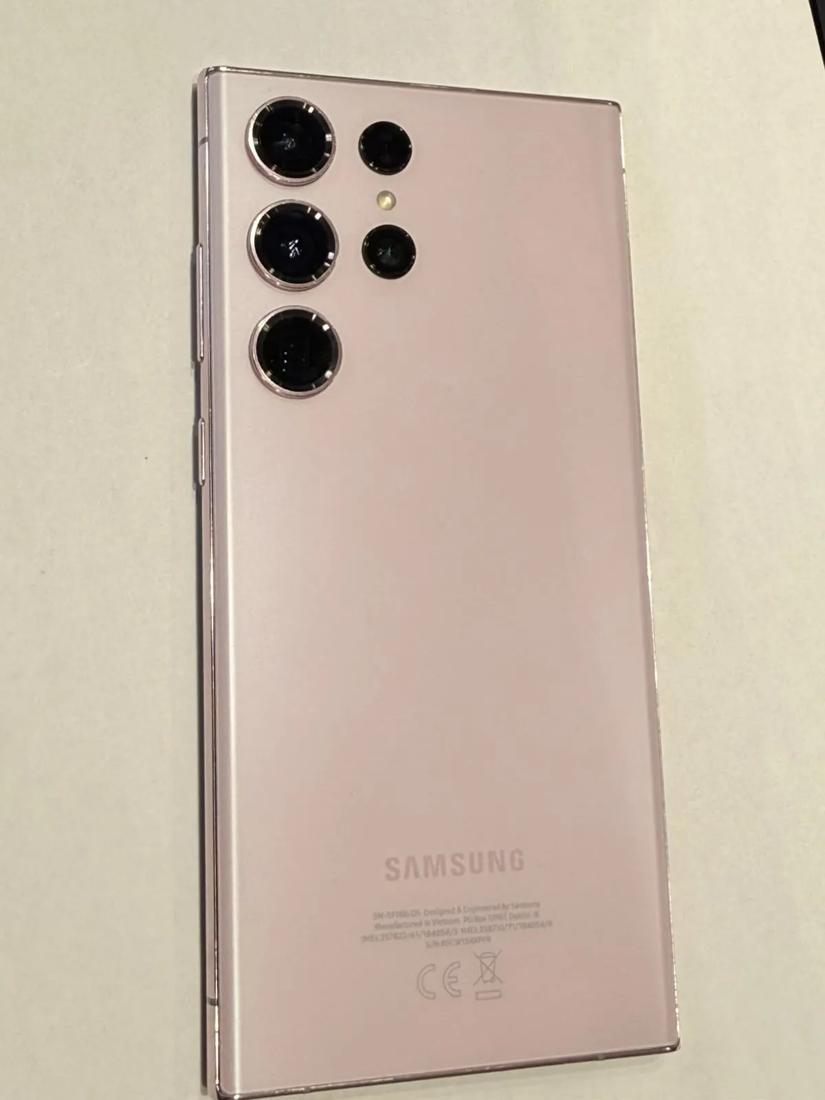 יד 2 Samsung Galaxy s23 ultra ורוד